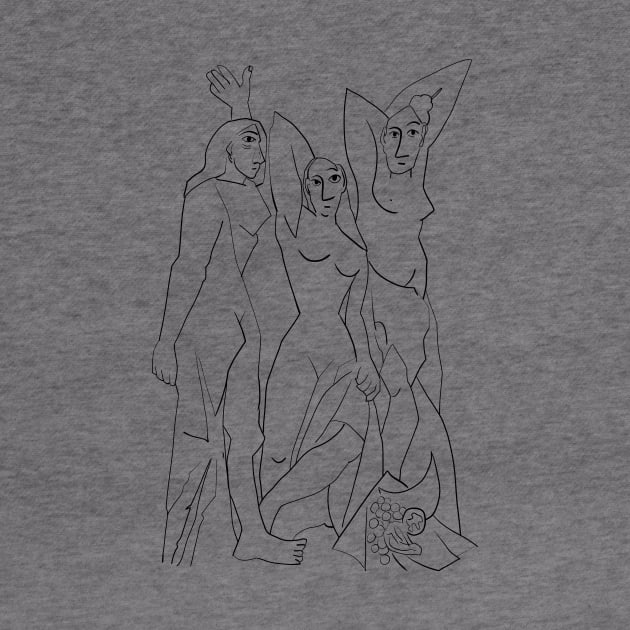 Line Art - Les Demoiselles d'Avignon by shamila